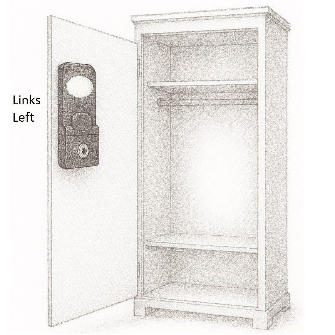 1 यूरो सिक्के के लिए सिक्का कंटेनर के साथ भुगतान सिक्का लॉक, संस्करण: बाएं हाथ से समापन, 14.60.250-0। - Image 5