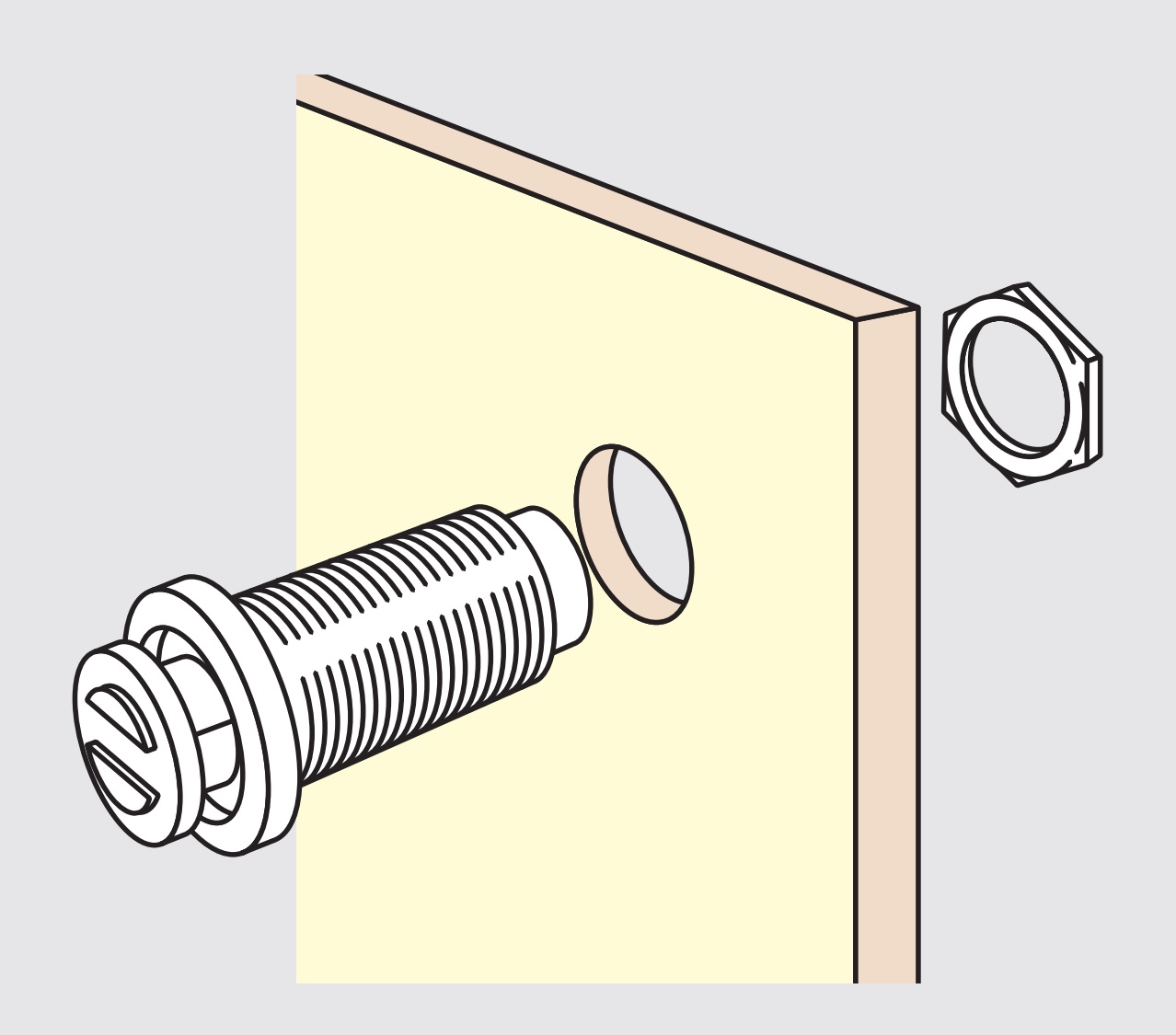 2 टुकड़े चुंबकीय स्नैप latches, M11 धागे के साथ, incl. M11 अखरोट और संभोग प्लेट, PM-4N एचबी. शीट मेटल, लकड़ी के पैनल, रखरखाव दरवाजे, धातु कैबिनेट और बहुत कुछ के लिए पुश-टू-ओपन डोर ओपनर, सुगात्सुने / एलएएमपी® (जापान) द्वारा - Image 3