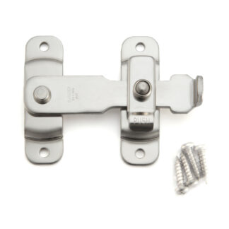 SUS304 (V2A) स्टेनलेस स्टील बार लैच, BLL-100 स्प्रिंग के साथ, Sugatsune/LAMP (जापान) द्वारा