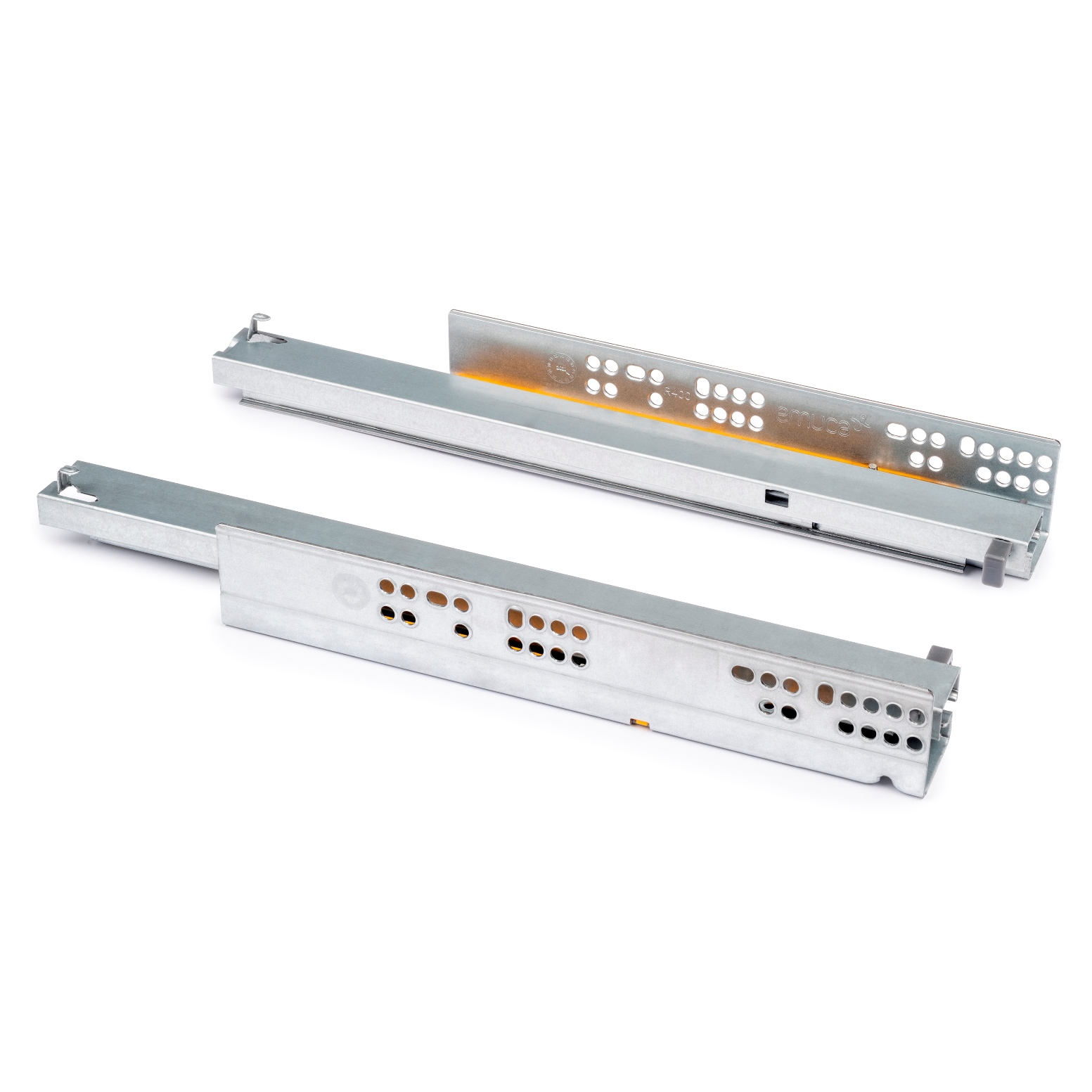 अंडरफ्लोर रनर, भार क्षमता: 30 किग्रा (67 पाउंड), 450 मिमी (17-23/32"), संस्करण: नरम-बंद के साथ पूर्ण विस्तार, 3124405। EMUCA से लकड़ी के दराज, लकड़ी के दराज, लकड़ी की अलमारियों और बहुत कुछ के लिए उच्च गुणवत्ता वाले अंडरफ्लोर पुल-आउट